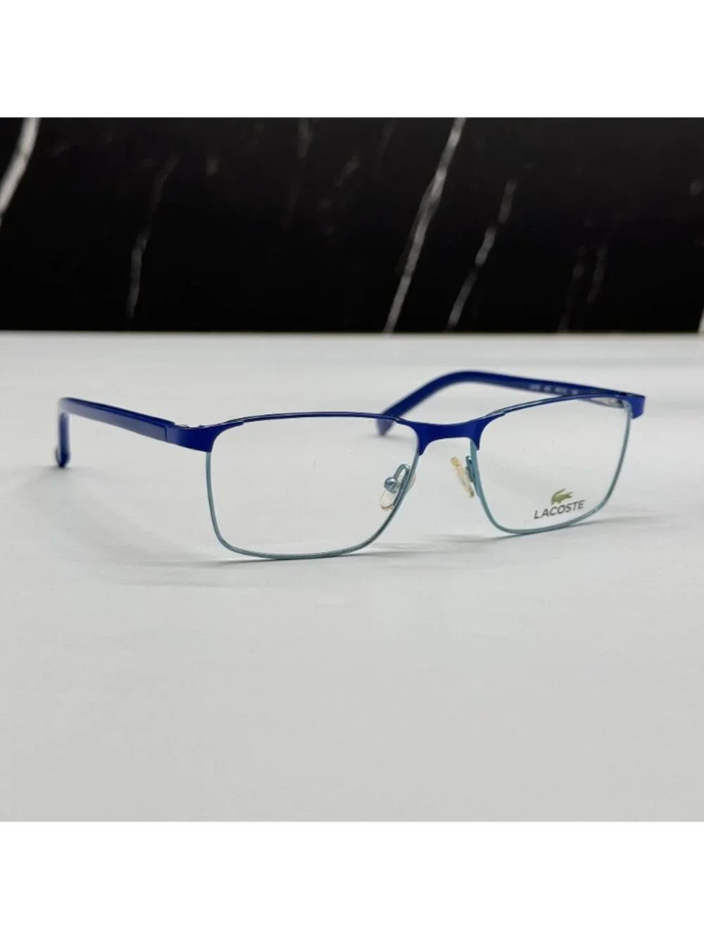 Lacoste Eyeglasses Kid L3106 424 Square Blue Metal NEW